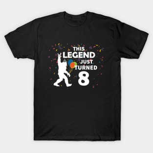 This legend just turned 8 a great birthday gift idea T-Shirt